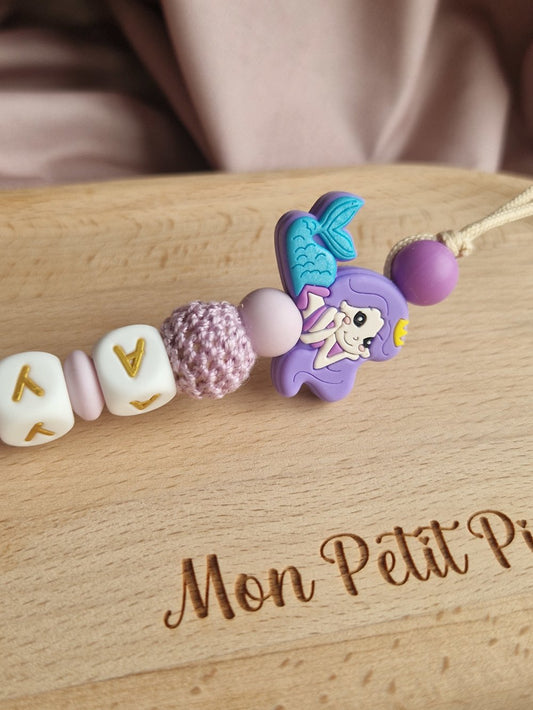 Attache Tétine Ayla - Perles en Silicone - Cadeau Bébé