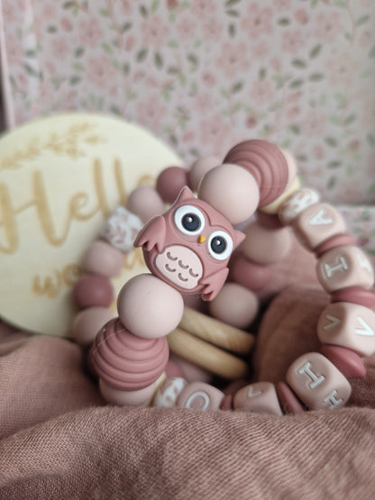 Balle de Dentition Luna - Perles en Silicone - Cadeau Bébé