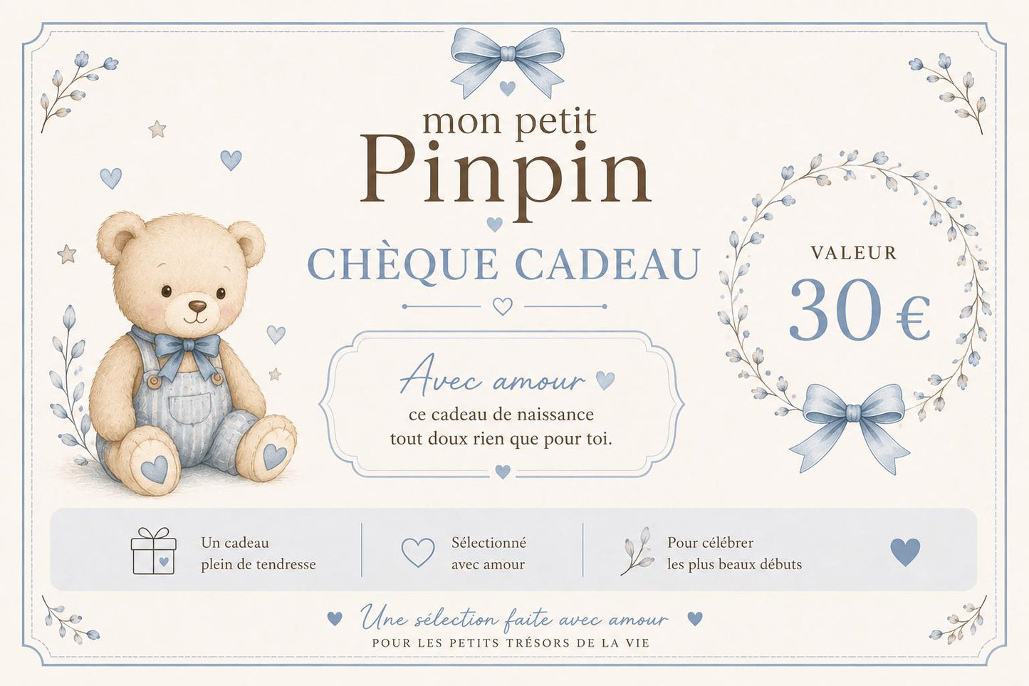 Chèque Cadeau - cadeau bébé