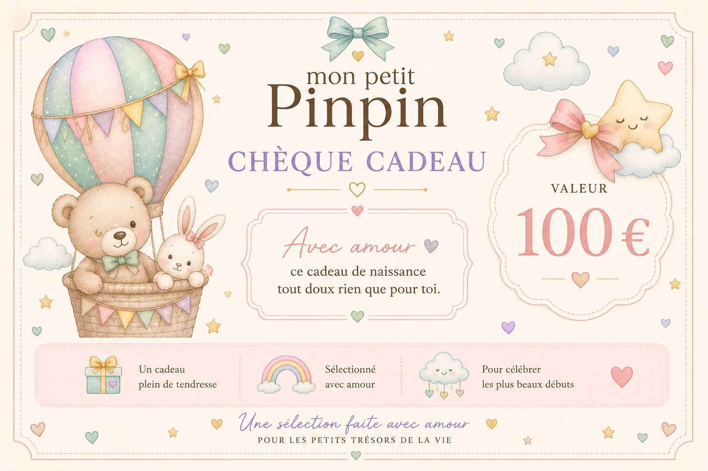 Chèque Cadeau - cadeau bébé